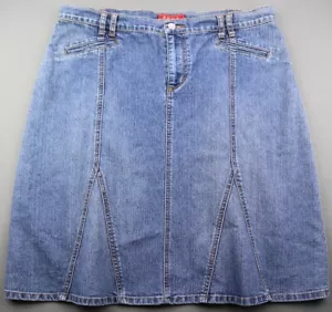 Zena Damenjeans A-Line Jeansrock Stretch Medium Waschung Größe 12 (Taille 36) - Bild 1 von 6