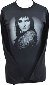WOMENS GOTHIC LONG SLEEVE TOP SIOUXSIE SIOUX AND THE BANSHEES POST PUNK S-2XL - Picture 1 of 4