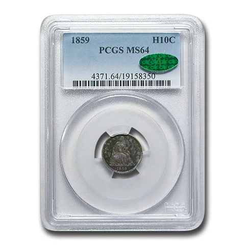 1859 Liberty Seated Half Dime MS-64 PCGS CAC - SKU#279751 Cover