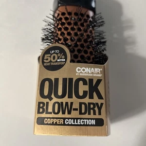 Conair Haarbürste Quick Blow Dry Pro Copper Collection Thermo Rund - Bild 1 von 10
