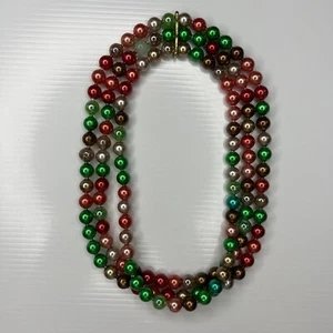 H3 Lot Triple Strands Multicolor Snap Pearls Beaded Boho Hippie retro necklaces - Picture 1 of 7