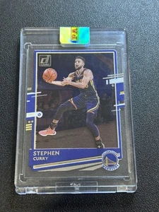 STEPHEN CURRY CLEARY Silver Refractor WARRIORS 2021-22 Donruss NBA - Encased - Picture 1 of 2