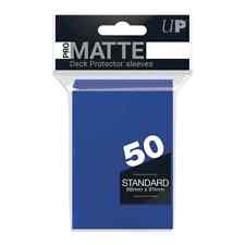 Ultra Pro Gaming Sleeves Deck Protector BLUE PRO MATTE Standard Size 50-Count