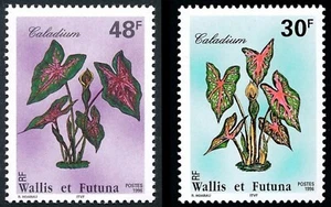 1996 WALLIS & FUTUNA N°°493/494** Flore Le caladium TTB Wallis 1996 Flora MNH - Foto 1 di 1