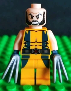 LEGO Wolverine Minifigur sh0017 Haare dunkelblau X-Men Marvel Krallen 2012 6866-1 - Bild 1 von 3