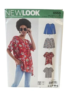 New Look 6555 Damen Bluse XS-XL Modern Freizeit Oberteil Schnittmuster UNGESCHNITTEN FF - Bild 1 von 2