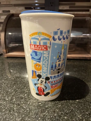 Vaso de viaje de cerámica 2018 Disney Parks Magic Kingdom Starbucks Orange Bird BTM Foto 1 de 4