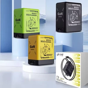 Cargador W & O 20W GaN Carga Rápida, Cargador de Teléfono Retráctil Enchufe de Pared - Imagen 1 de 11