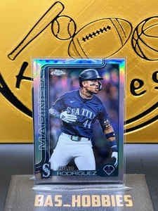 2025 Topps Chrome Julio Rodriguez Refractor #261 Mariners - Bild 1 von 2