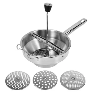 Rotierende Lebensmittelmühle Kartoffelpresse mit 3 austauschbaren Scheiben, ideal für 4222 - Bild 1 von 9