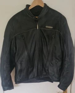 Harley Davidson Men's FXRG Triple Vent System Waterproof Leather Jacket - Large - Picture 1 of 10