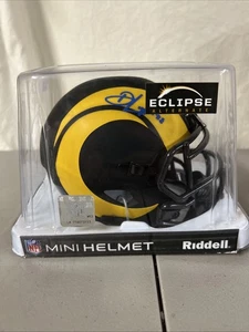 David Long Jr. Signierter Los Angeles Rams Eclipse Mini NFL Helm handsigniert - Bild 1 von 5
