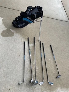 Used-Wilson Junior Profile JGI Complete Golf Club Package Set - Stand Bag - Picture 1 of 17
