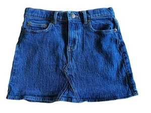 CREWCUTS Heart Patch Pocket Denim Jean Skirt Girls 10 Adjustable Waist J. Crew - Picture 1 of 6