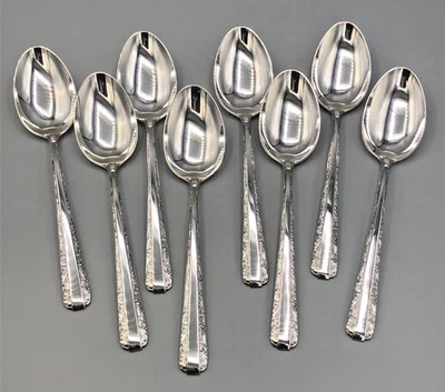 Juego de 8 cucharas soperas ovaladas Candlelight by Towle de plata de ley de 6,75" Foto 1 de 3