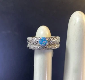 Bomb Party RBP7186 She's Classic and Timeless Lab Grown Emerald Fire Opal Size 7 - Picture 1 of 5