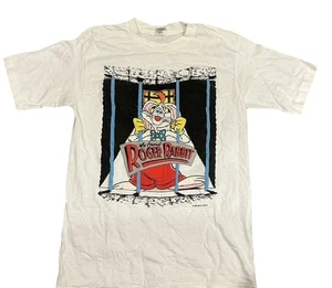 Vintage Disney Who Framed Roger Rabbit 80er 90er Film Promo T-Shirt Large Single - Bild 1 von 7