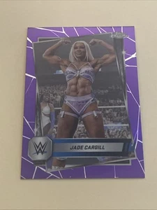 2025 Topps Chrome WWE Jade Cargill Purple Refractor #25 - Picture 1 of 2