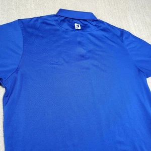 FootJoy Polo Shirt Mens XL Performance Golf Athletic Fit Blue Stretch Wicking - Picture 1 of 8