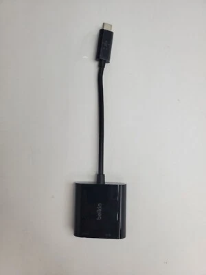 Belkin USB-C to Ethernet + Charge Adapter for Macbook Laptop up to 60W charging - Image 1 of 3