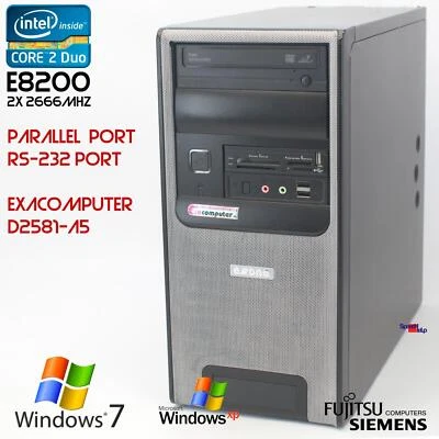 Exone Exacomputer Pc Computer Fsc Fujitsu Siemens D2581 Rs-232 Parallel Lpt Port - Image 1 of 4