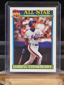 1991 TOPPS DARRYL STRAWBERRY ALL STAR #402 BASEBALL CARD NY METS NM+ CENTERED - Picture 1 of 2