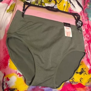 3 NEW PRIMA VALENTINA 877066X GNPD MF PLUS SIZE SEAMLESS BRIEF PANTIES 2X - Picture 1 of 2