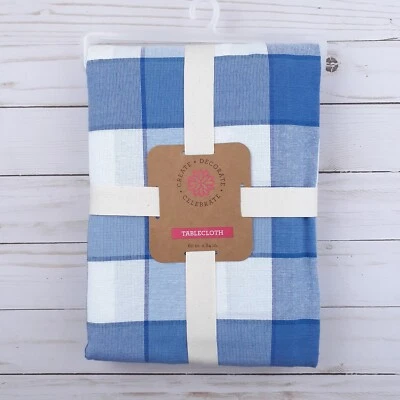 Mantel de tela azul blanco a cuadros 60x84 patriótico a cuadros Foto 1 de 3