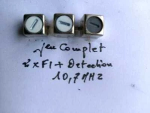 LOT de trois TRANSFORMATEUR MOYENNE FREQUENCE 10,7 MHz (FI) miniature - Imagen 1 de 4