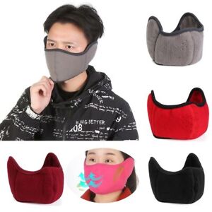 Mask Winter Warmer Earlap Half Face Mask Two-in-one Earmuffs Ear Muff Wrap Band