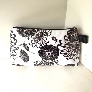 MODELLA Travel Cosmetic Bag Makeup Bag Utility Bag In Black And White - Picture 1 of 8