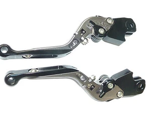 BMW K1200S  2004-2008  BRAKE AND CLUTCH LEVER SET EXTENDABLE FOLDING ROAD TS127 - Picture 1 of 10