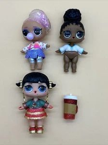 LOL Surprise Dolls Lot Of 3 Figure 8 Ice Skater Foxy Fly Baby Cadet 3 1/2" Dolls - Picture 1 of 9