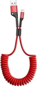 Baseus iPhone oplaadkabel 1 meter voor de auto geschikt voor Apple iPhone Rood - Afbeelding 1 van 9