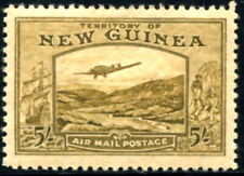 NEW GUINEA - 1939 5/- 'OLIVE-BROWN' MH SG223 Cv £190 [D1353]