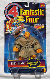 Fantasic Four The Thing II Undercover Disguise Action Figure 5” 1995 Toy Biz
