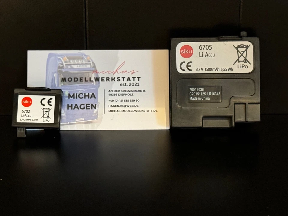 Siku Control Akku 6702 und 6705 für diverse Modelle