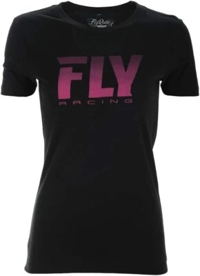 FLY RACING - WOMEN'S LOGO FADE T-SHIRT BLACK SIZE XL - Image 1 of 2
