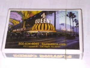 4 Queens Playing Cards Historic Hotel & Casino on Fremont St, Las Vegas NV NIP - Picture 1 of 3