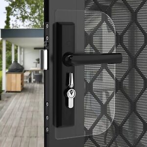 Security Screen Door Lock Guard / Shield. Suits Sliding or Hinged Door. CLEAR. 