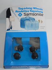 Vtg Samsonite Tag-A-Long Wheels And Strap Replacement Wheels
