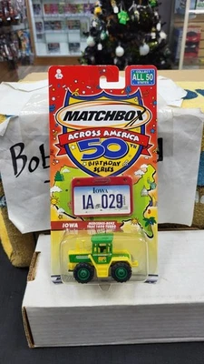 NIB 2001 MERCEDES-BENZ TRAC 1600 TURBO TRACTOR IOWA ACROSS AMERICA MATCHBOX 1/64 - Image 1 of 4