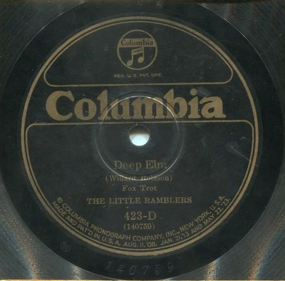 LITTLE RAMBLERS (Melancholy Lou / Deep Elm) JAZZ 78 RPM  RECORD - Image 1 of 2