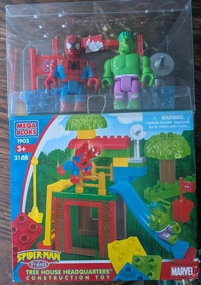Spiderman & Friends Hulk Mega Bloks Tree House Headquarters Construction Marvel - Image 1 of 4