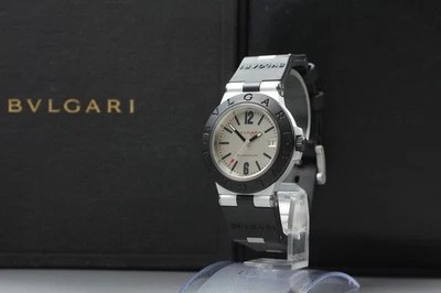 [Near MINT w/Box] BVLGARI Aluminum AL38TA 38mm Silver Dial Date AT Men's Watch - Image 1 of 4