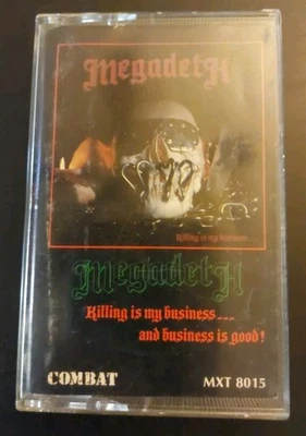 Megadeth: Killing Is My Business... 1985 Combat Cassette VG+ W/These Boots Metal - Image 1 of 4