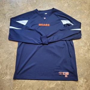Chicago Bears Athletic Shirt Mens Large L Blue Long Sleeve NFL Activewear  - Picture 1 of 8