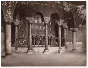 1870s Photograph Hagia Sophia Cathedral Mosque Istanbul, Constantinople Berggren - Picture 1 of 2