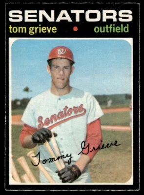 1971 O-Pee-Chee Tom Grieve Rookie Washington Senators #167 R161 - Image 1 of 2