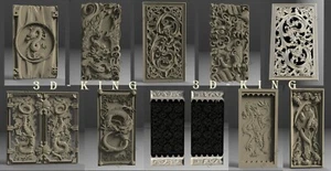 10 PIEZAS STL Modelos 3D # BACKGAMMONS DRAGONES # para Impresora 3D Router CNC Aspire - Imagen 1 de 11